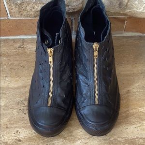 Converse Lux Leather hidden wedge high tops